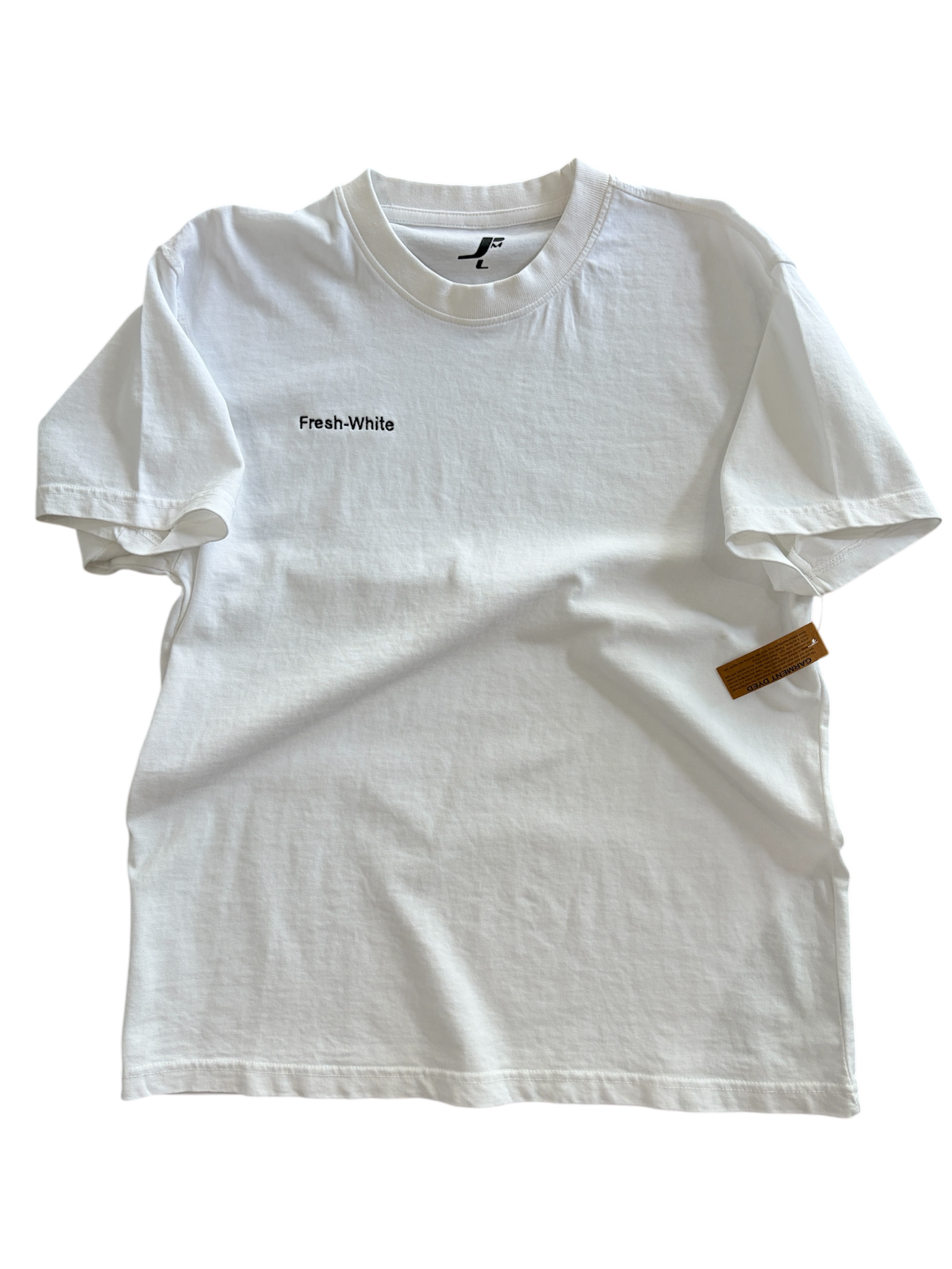 FRESH-WHITE T-Shirt - Premium 100% Cotton Garment Dyed Tee | FRSHWHT